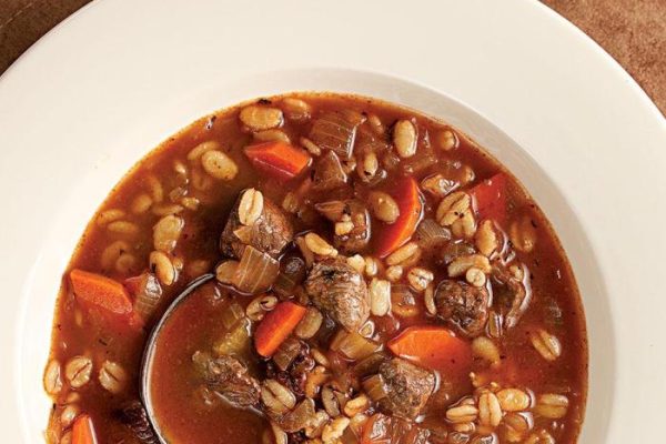 Recipe for beef and barley soup