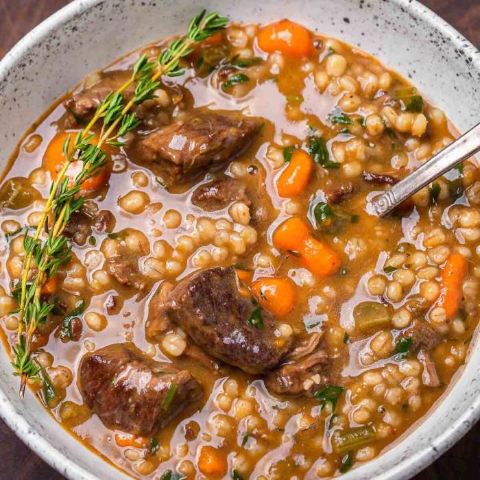 Soup barley beef pot recipe one easy recipes vegetable italian hearty traditional meal onepotrecipes weeknight winters especially flavors cozy chilly